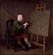 William Hogarth Self ortrait Spain oil painting artist